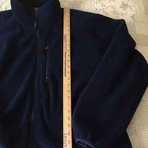 Men’s L.L. Bean Fleece Jacket, Full zip, blue